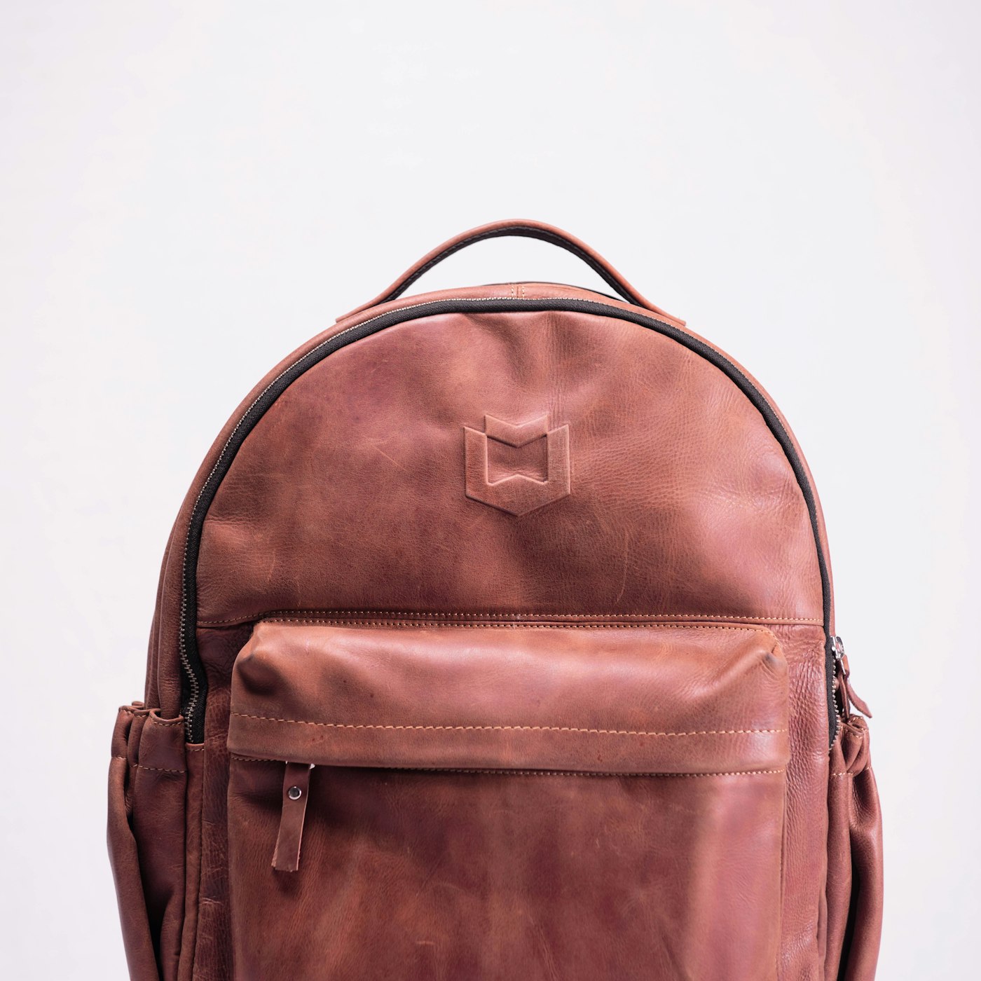 Leather backpack