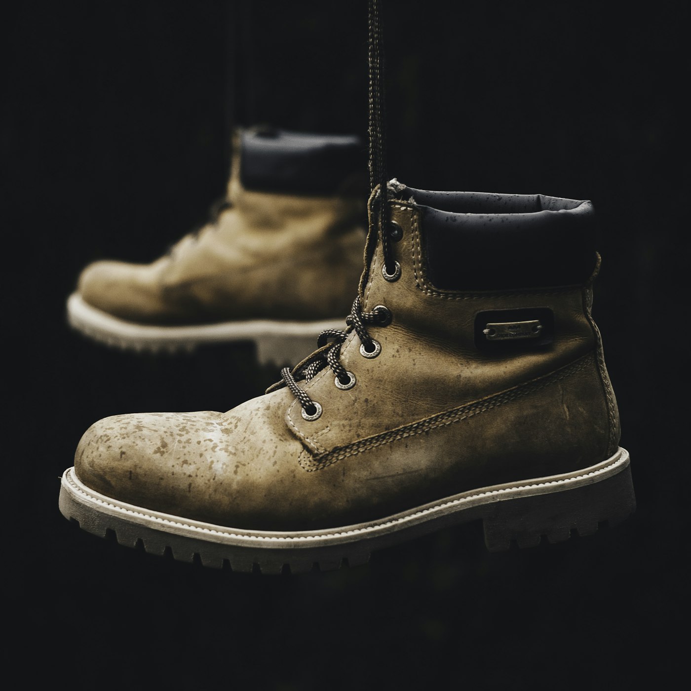 Lace-up work boots
